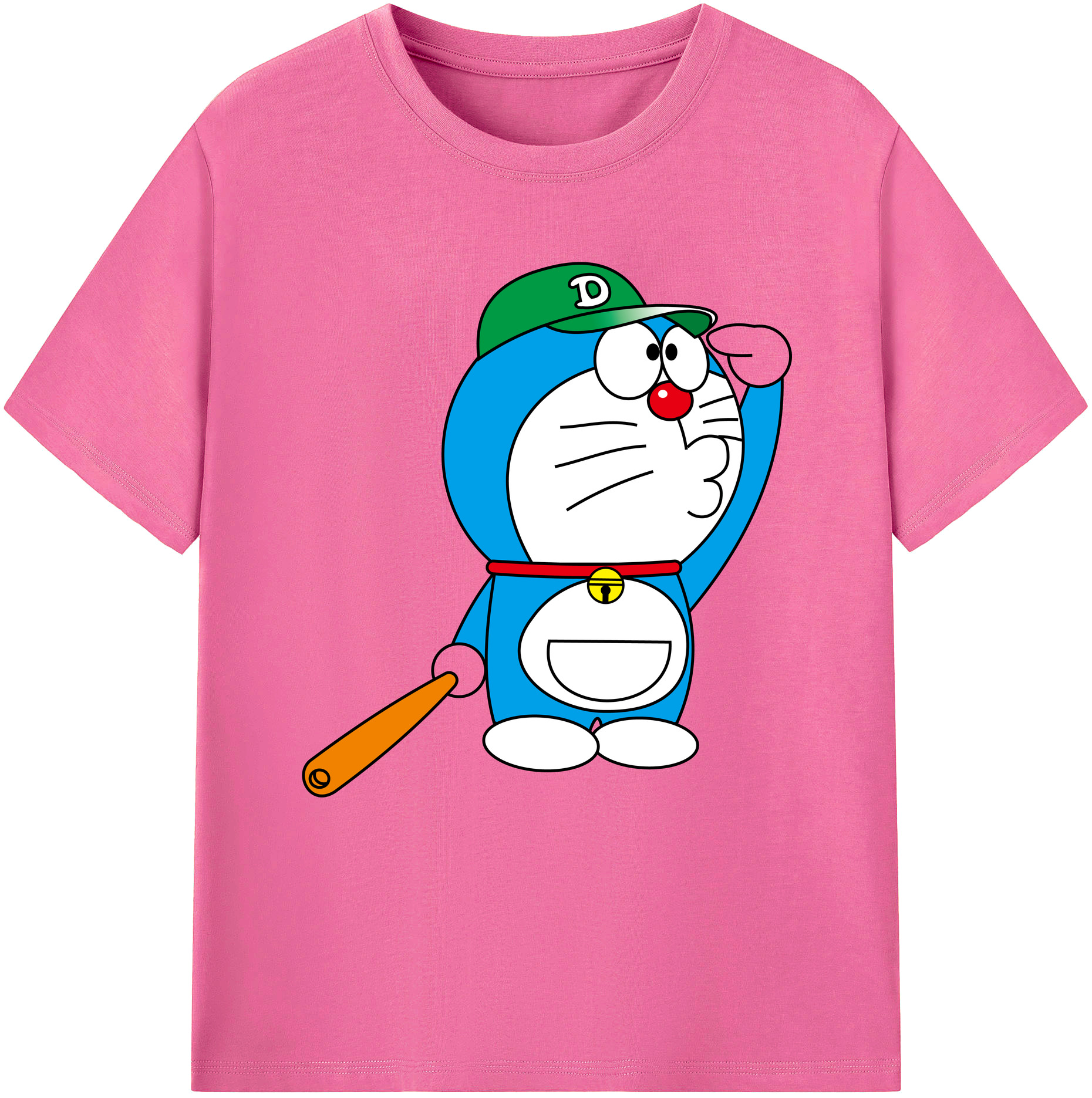 （画像用） ドラえもん Doraemon レディースカジュアルプリントTシャツ（綿100％）